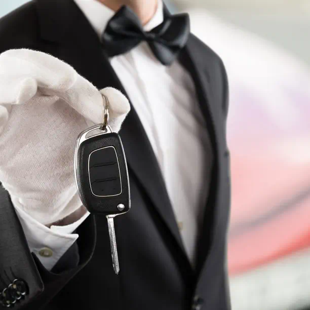 Holding a key - Valet (add-ons) at Houston event venue - Up Above Venue